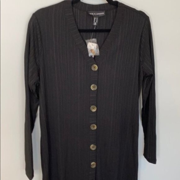 Love & Legend Women Button-Front Bodycon Midi Dress Plus Size X - Picture 6 of 15